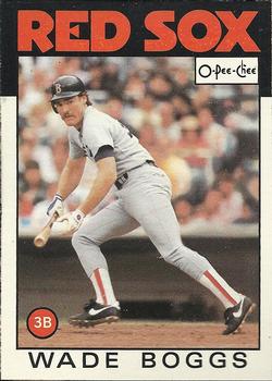 1986 O-Pee-Chee Baseball Cards 262     Wade Boggs